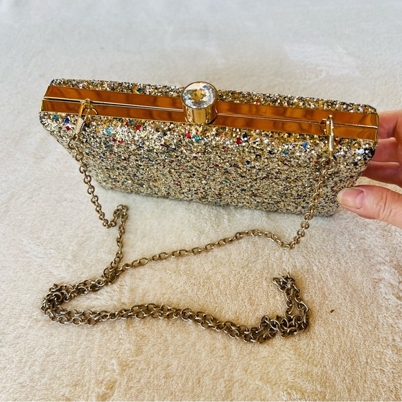 COCO BANANAS SPARKLE THROUGH THE NIGHT CONVERTIBLE CROSSBODY CHAIN STRAP - Picture 2 of 11